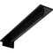 Ekena Millwork Heaton Hidden Support Steel Bracket w/ 14" Support Depth, Powder Coated Black 3"W x 18"D x 2"H BKTM03X18X02HEPBL - alternate 1
